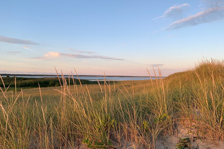 Chilmark Dunes come to life at sunset.
